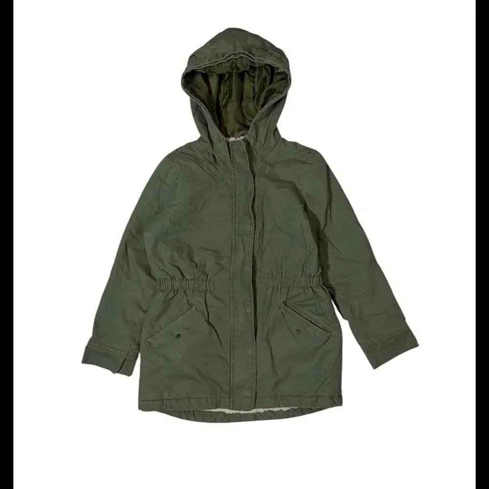 Gap‎ kids green hooded coat